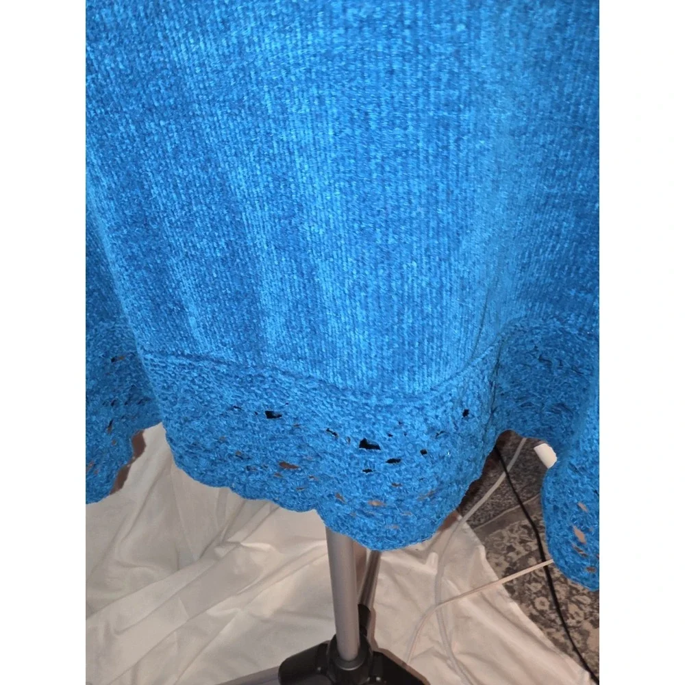 Designer Studio Originals Blue Suede Feel Sweater. Heavy And Warm. Size 2X. ...